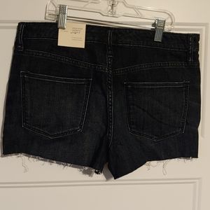 NWT cutoff high-rise shortie shorts